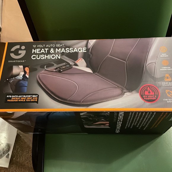 NIB 12 Volt Auto Seat Heat & Massage Cushion to put in vehicle while you drive - Picture 7 of 7
